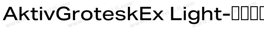 AktivGroteskEx Light字体转换